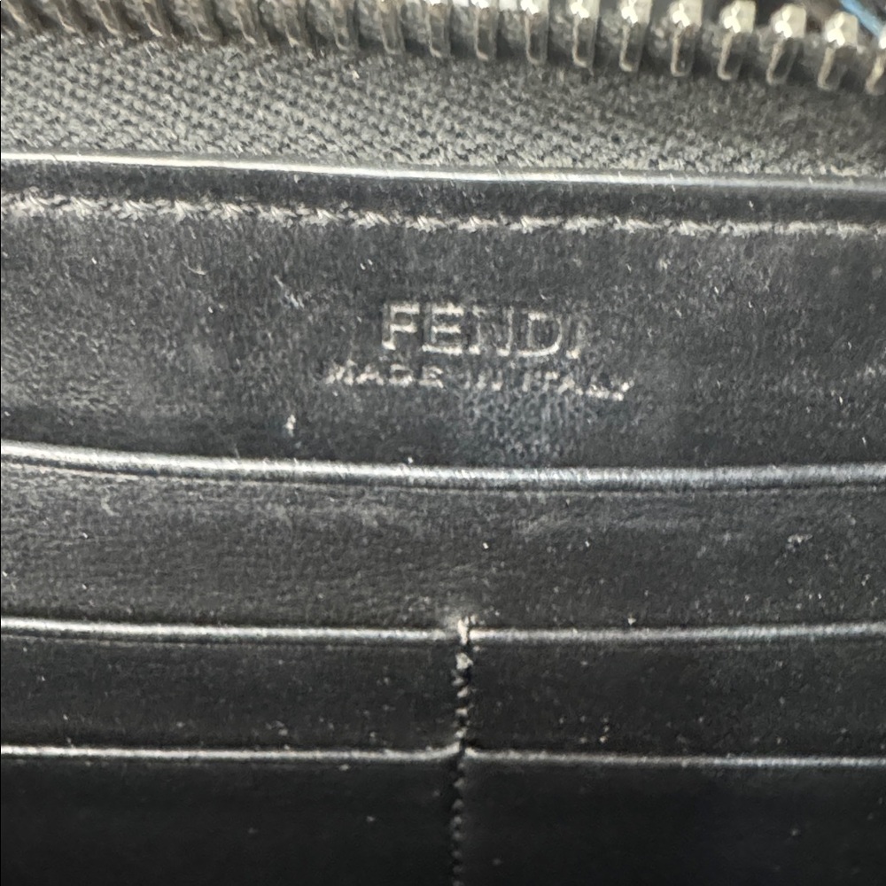 Fendi Monster Wallet w Silver & Red Accents + Box & shopping bag 👹 - Picture 7 of 10